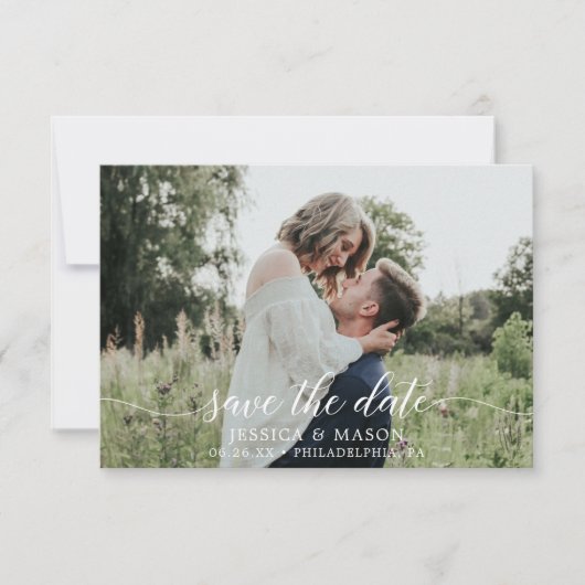 Sla de datums op met de fotokaart kaart (Voorkant)