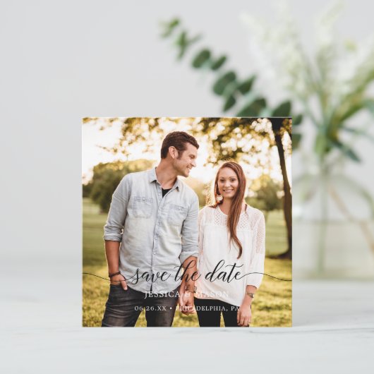 Sla de datums op met de fotokaart kaart (Staand voorkant)