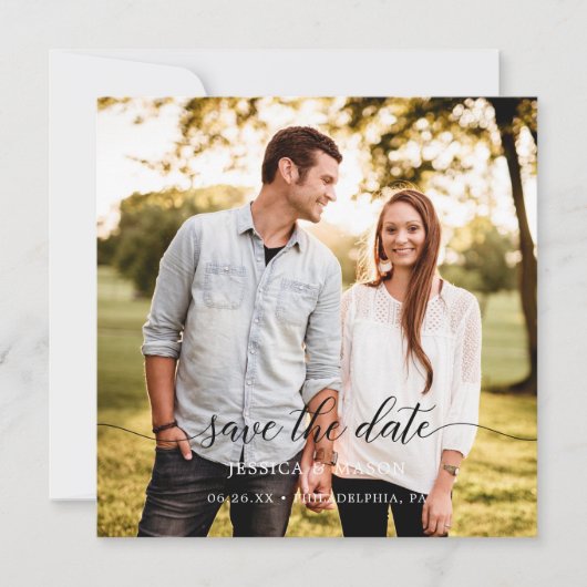 Sla de datums op met de fotokaart kaart (Voorkant)