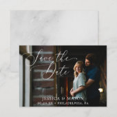 Sla de datums op met de fotokaart kaart (Voorkant / Achterkant)