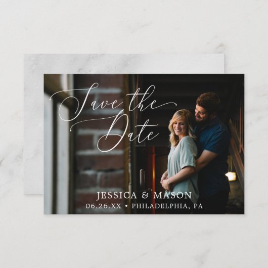 Sla de datums op met de fotokaart kaart (Voorkant / Achterkant)