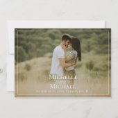 Sla de datumsjabloon van de trouwfoto op save the date (Voorkant)