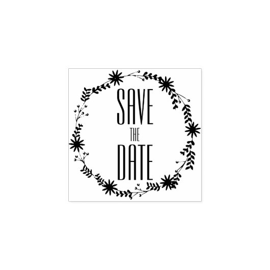 Sla de datumstempel op - Rustic Rubberstempel (Afrduk)