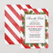 Sla de datumvakantiepartijpin en -strepen op | save the date (Voorkant / Achterkant)