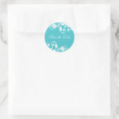 Sla de datumweddenschappen op ronde sticker (Tas)