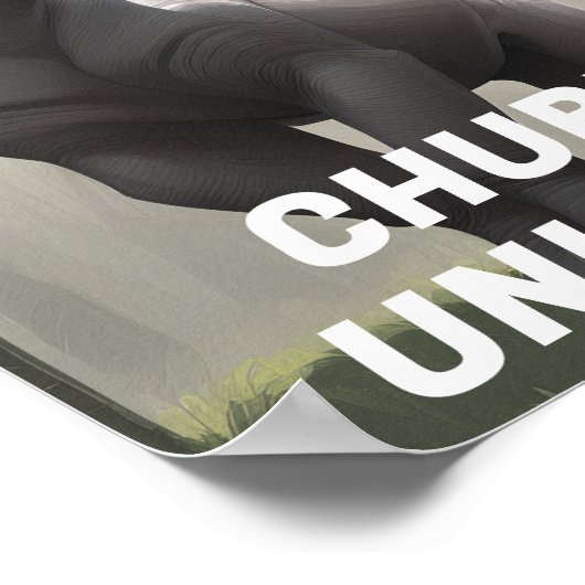 Sla de dikke eenhoorns op" Grappig Poster (Hoek)