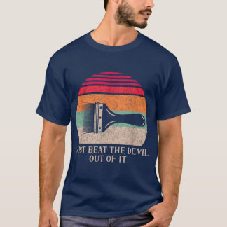 Sla de duivel gewoon uit het meisje t-shirt