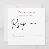 Sla de Floral Pink foto van de bruiloft op Kaart (Achterkant)