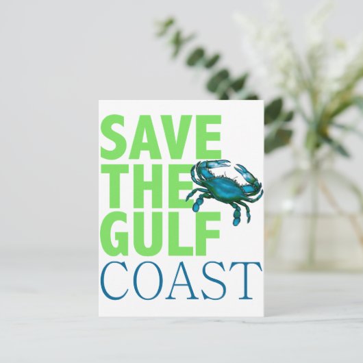 Sla de Gulf Coast-postkaart op Briefkaart (Staand voorkant)