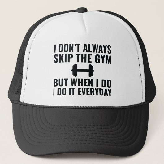 Sla de gym over trucker pet (Voorkant)