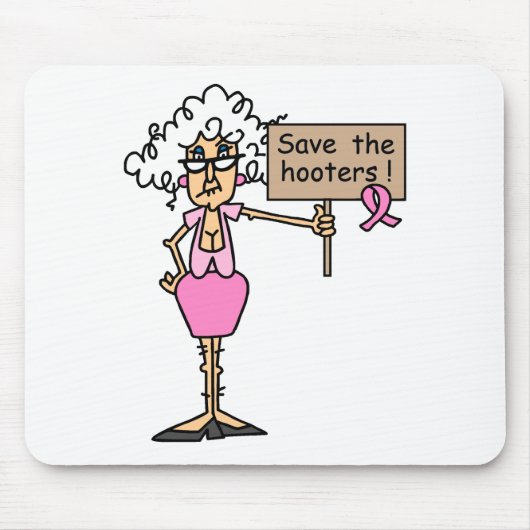 Sla de Hooters op! Muismat (Voorkant)