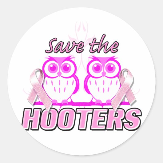 Sla de hooters.png op ronde sticker (Voorkant)
