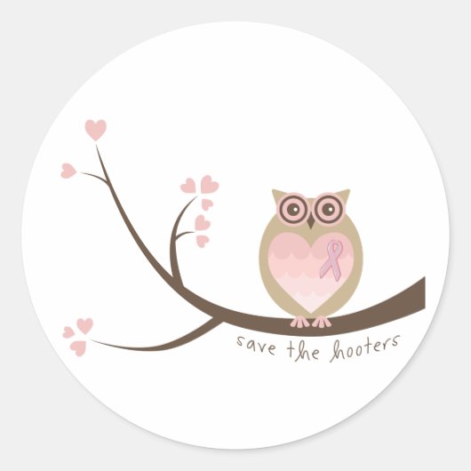 Sla de Hooters Stickers 1 1/2"Sticker op (Voorkant)