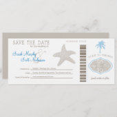 Sla de instapkaart datum op save the date (Voorkant / Achterkant)