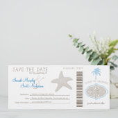 Sla de instapkaart datum op save the date (Staand voorkant)