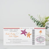 Sla de instapkaart datum op save the date (Staand voorkant)