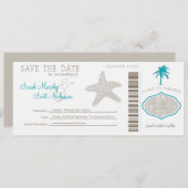 Sla de instapkaart datum op save the date (Voorkant / Achterkant)