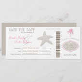 Sla de instapkaart datum op save the date (Voorkant / Achterkant)