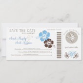 Sla de instapkaart datum op save the date (Voorkant)