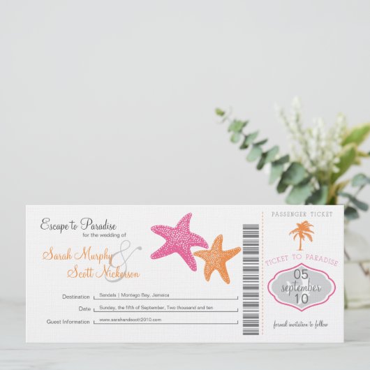 Sla de instapkaart datum op save the date (Staand voorkant)