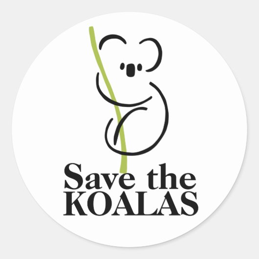 Sla de Koala's Sticker op (Voorkant)