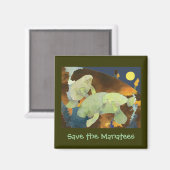 Sla de Manatee magneet op (Voorkant / Achterkant)