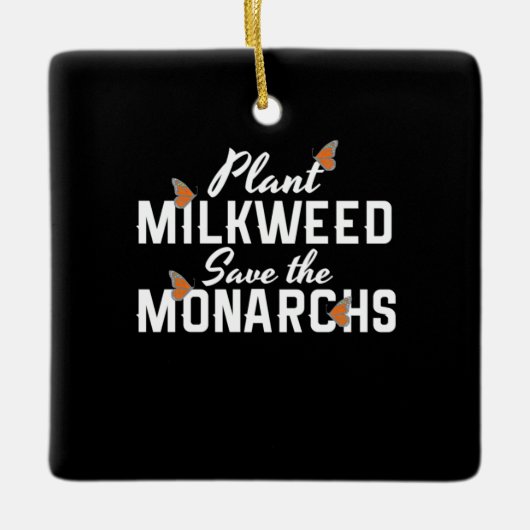 Sla de Monarchvlinder op Keramisch Ornament (Voorkant)