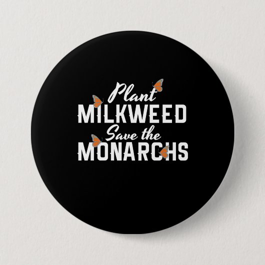 Sla de Monarchvlinder op Ronde Button 7,6 Cm (Voorkant)