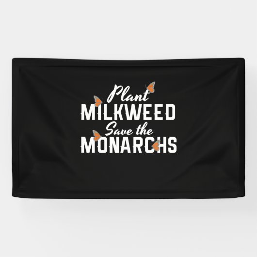 Sla de Monarchvlinder op Spandoek (Horizontaal)