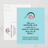 Sla de Motivatie bedrijfsaankondiging van de datum Aankondigingskaart (Voorkant / Achterkant)