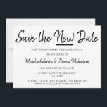 Sla de Nieuwe Datum Op Save The Date<br><div class="desc">Help uw gasten door de veranderingen in uw evenement heen met onze 'Save the New Date' kaarten! Personaliseer met uw evenementeninformatie om een unieke kaart te maken waar uw vrienden en familie zeker van zullen houden.</div>