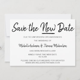 Sla de Nieuwe Datum op Save The Date