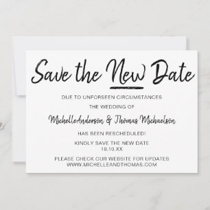 Sla de Nieuwe Datum op Save The Date