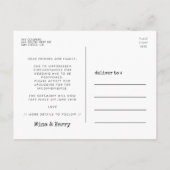 Sla de nieuwe datum op Trouwdatum update Briefkaart (Achterkant)