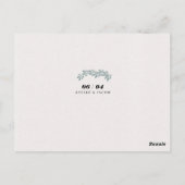 Sla de nieuwe datum opnieuw geplande uitgestelde b briefkaart (Achterkant)