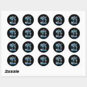 Sla de Orca's Orca Protect Whale Zee op Ronde Sticker (Vel)