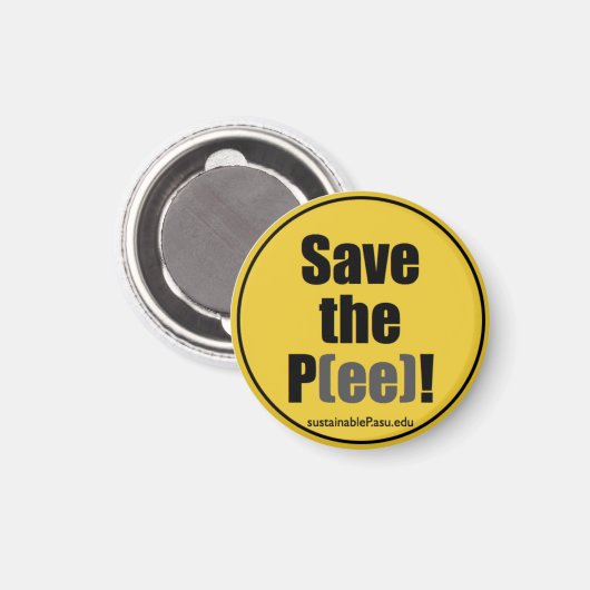 Sla de P(ee) koelkastmagneet op! Magneet (Voorkant / Achterkant)