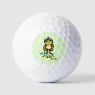 Sla de "pad" Jack, schattig spelen op woorden Golfballen