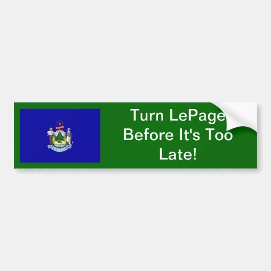 Sla de pagina om op LePage bumpersticker (Voorkant)