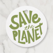 Sla de Planeet Eco Design op Bedankjes Labels (Achterkant)