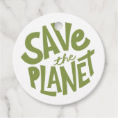 Sla de Planeet Eco Design op Bedankjes Labels (Voorkant)