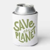 Sla de Planeet Eco Design op Blikjeskoeler (Blikje Voorkant)