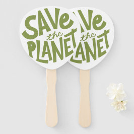 Sla de Planeet Eco Design op Handwaaier