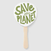 Sla de Planeet Eco Design op Handwaaier (Voorkant)