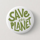 Sla de Planeet Eco Design op Ronde Button 5,7 Cm (Voorkant)