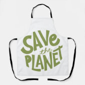 Sla de Planeet Eco Design op Schort (Voorkant)