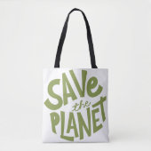 Sla de Planeet Eco Design op Tote Bag (Voorkant)