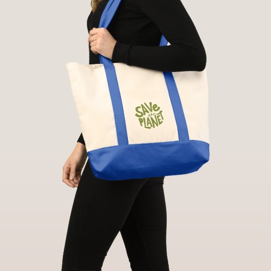 Sla de Planeet Eco Design op Tote Bag (Voorkant (product))