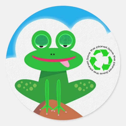 Sla de planeet op: Recyclen stickers (Voorkant)