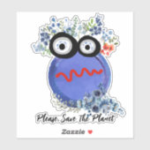 Sla de planeet op sticker (Vel)
